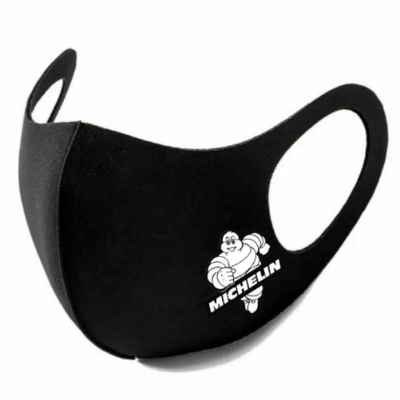 Michelin Logo Face Mask - Washable Reusable MotoGP Fabric Cover Mask - Picture 1 of 3